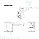 Bobina Solenóide 24w 220/240v Núcleo 15,3mm Thermoval 27284