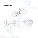 Válvula de Segurança 27 Psi Rosca Macho 1/4 Thermoval 21704