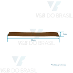 Fita Adesiva de Teflon para Maquinas Seladoras 30x3cm