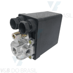 Pressostato Bipolar de Botão 80/120 Psi 1/4