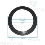 Anel Silicone Vedação Autoclave 12l Odontomedics