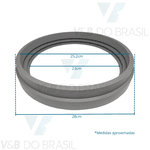 Anel Silicone Vedação Autoclave 16/21l Larga Stermax