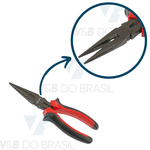 Alicate de Bico Meia Cana Reto Níckel 6