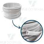 Mangueira Tripla C/ Capa 5,0x3,2mm Branco Gelo (Pu)