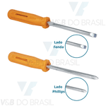 Chave de Ponta Dupla Fenda/phillips 1/4