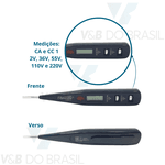 Chave Multiteste Digital Display Lcd Lâmpada Neon