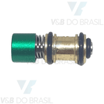 Botão Anodizado Seringa Tríplice Verde Modelo Novo Dabi