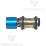 Botão Anodizado Seringa Tríplice Azul Modelo Novo Dabi