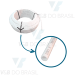 Mangueira Pneumatica Branca 10x7mm (Pu)