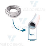 Mangueira Sugador Cinza 16x12mm (Pvc)