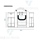 Bolsa para Ferramentas em Lona com 32 Bolsos 46x28x30cm