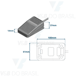 Pedal OdontolÓGico De Comando ElÉTrico Cinza Thermoval 28113