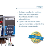 Bomba Vácuo 1hp 127/220v P/ até 4 Consultórios Evotech
