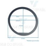 Anel Silicone Vedação Fino Compatível Modelo Box 21l Stermax