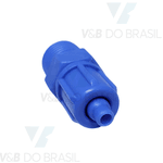 Conexão Reta Macho Abs 6mm X 1/4