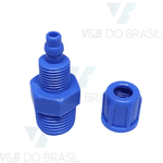 Conexão Reta Macho Abs 6mm X 1/4