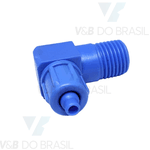 Conexão Cotovelo Macho Abs 6mm X 1/4