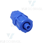 Conexão União Reta Abs (Com Porcas) 6mm