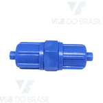 Conexão União Reta Abs (Com Porcas) 6mm