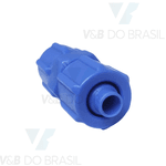 Conexão União Reta Abs (Com Porcas) 8mm