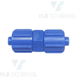Conexão União Reta Abs (Com Porcas) 8mm