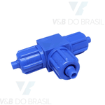 Conexão Tee Abs (Com Porcas) 6mm