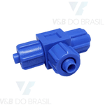 Conexão Tee Abs (Com Porcas) 8mm