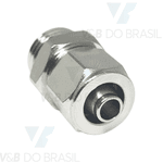 Conexão Reta Macho Metal 8mm X 1/4