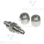Conexão União Reta Metal (Com Porcas) 6mm