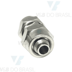 Conexão União Reta Metal (Com Porcas) 8mm