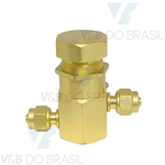 Válvula Reguladora de Ar 2 Níples (2,7/1,6mm) Gnatus