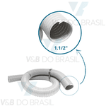 Mangueira Sanfonada Branco Gelo 1.1/2