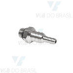 Conexão/niple N10 32unf P/ Mang 1,2/1,6mm e 3,3/3,6mm C/anel