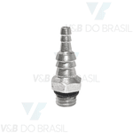 Conexão/niple N10 32unf P/ Mang 1,2/1,6mm e 3,3/3,6mm C/anel