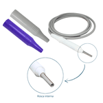 Caneta Ultrassom Rosca Interna C/ Capa Silicone Cinza/roxo