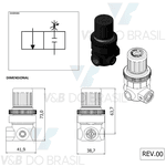 Válvula Reguladora de Pressão 1/4