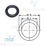 Anel Oring Micromotor 3x5mm Compatível Kavo
