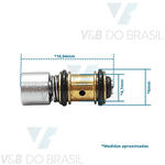 BotÃO Seringa TrÍPlice Azul Modelo Novo Dabi