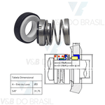 Selo Mecânico Bomba Vácuo Ts-p 5/8