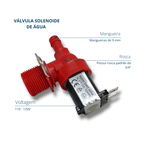 Válvula Solenoide de Água 127v Conexão em L com Suporte
