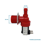 Válvula Solenoide de Água 127v Conexão em L com Suporte