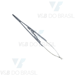 Porta Agulha Castroviejo Reto 16cm com Vídia e Trava