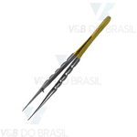 Pinça Gerald Reta 14cm Cabo Dourado