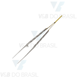 Pinça Gerald Reta 14cm Cabo Dourado