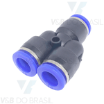 Conexão Engate Rápido Y União Instantâneo 10mm