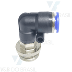Conexão Pneumática Engate Rápido Cotovelo 10mm X 1/2''