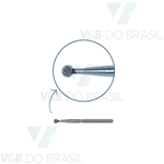 Ponta Diamantada Esférica 1015 Fg Fava
