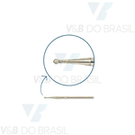 Ponta Diamantada Esférica 1012hl Fg Fava