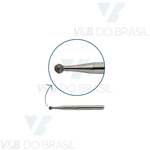 Ponta Diamantada Esférica 1014 Fg Fava