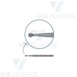 Ponta Diamantada Esférica 1013 Fg Fava